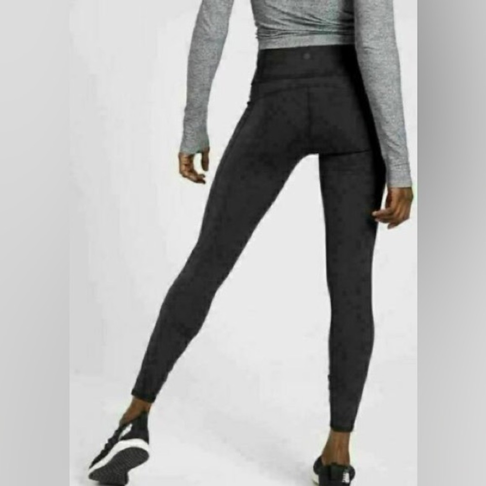 Athleta Revelation Heather Gray Black Space Dye Leggings Women’s Size XS small